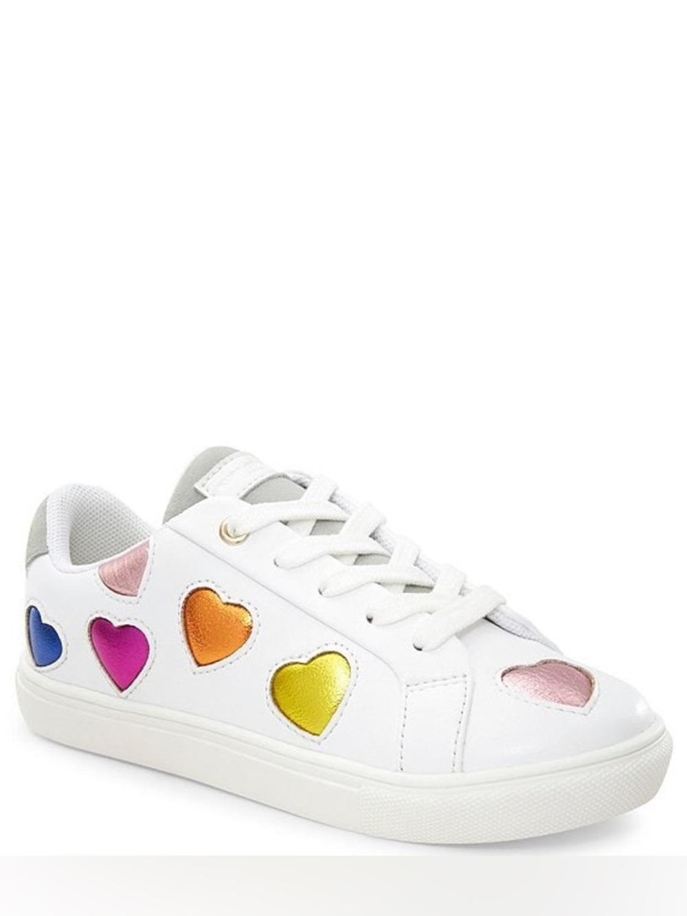 Kurt Geiger London' Lane Love Metallic Heart Sneakers - Kids Size 4